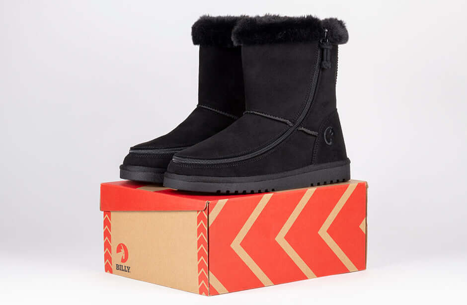 Women's Black BILLY Cozy Boots -Shoekid.ca