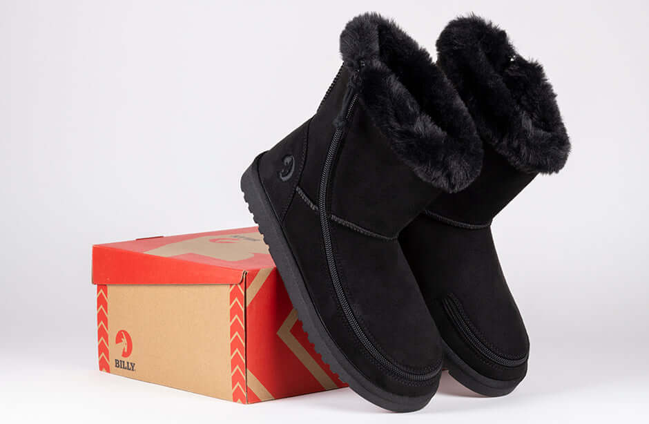 Women's Black BILLY Cozy Boots -Shoekid.ca