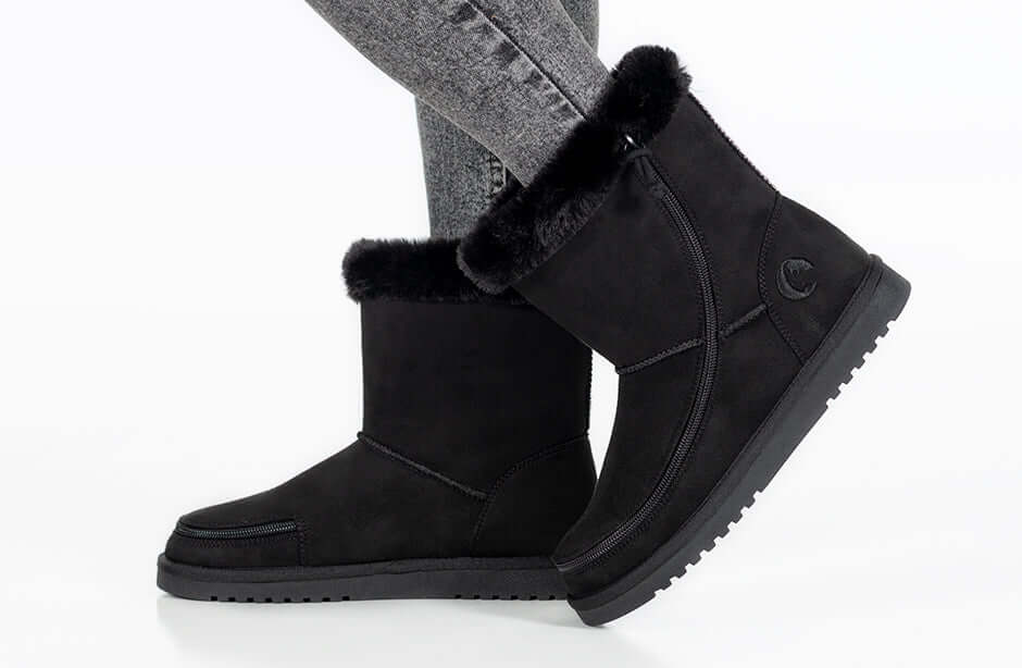 Women's Black BILLY Cozy Boots -Shoekid.ca