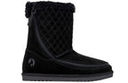 Women's Black BILLY Cozy Quilt Warm Lux Boots -Shoekid.ca