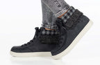 Women's Black/Charcoal BILLY Cuffs -Shoekid.ca