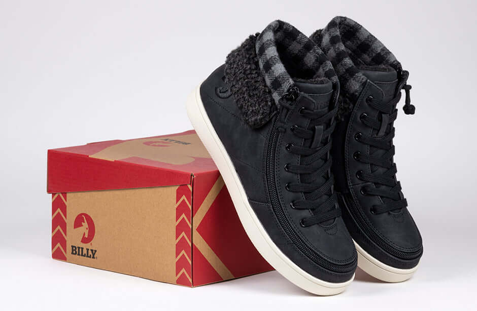 Women's Black/Charcoal BILLY Cuffs -Shoekid.ca