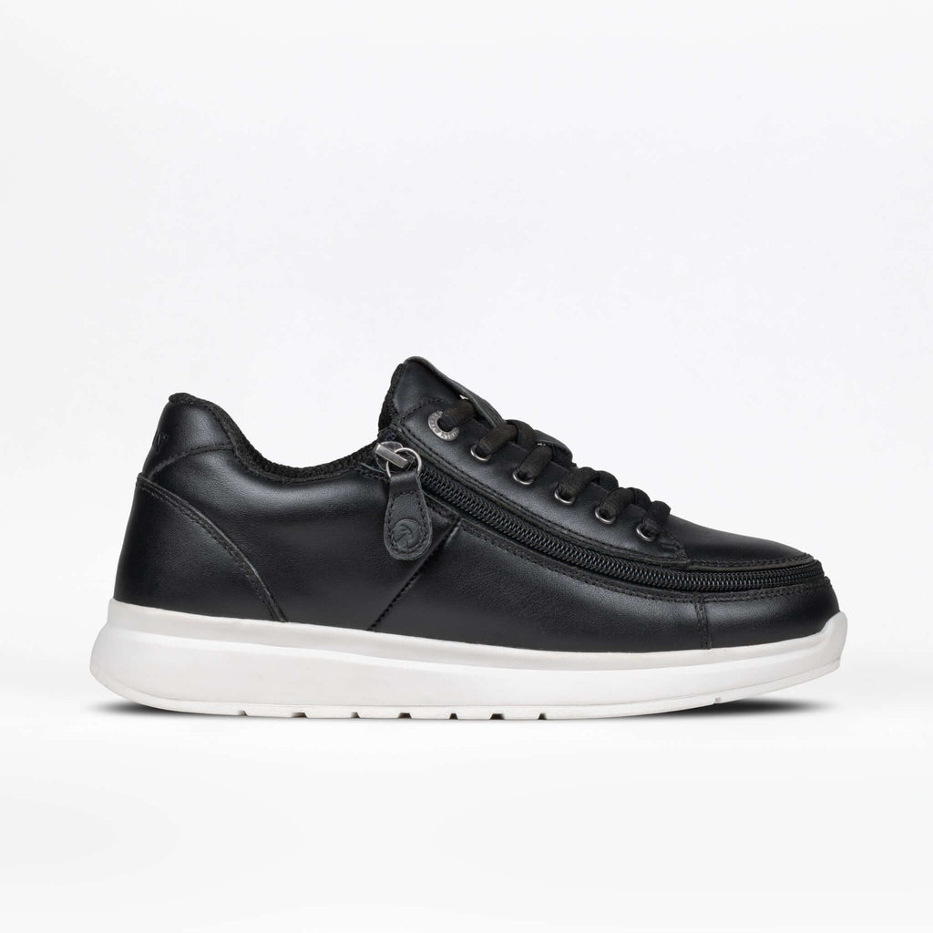 Women's Black Leather BILLY Comfort Plush -Shoekid.ca
