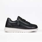 Women's Black Leather BILLY Comfort Plush -Shoekid.ca