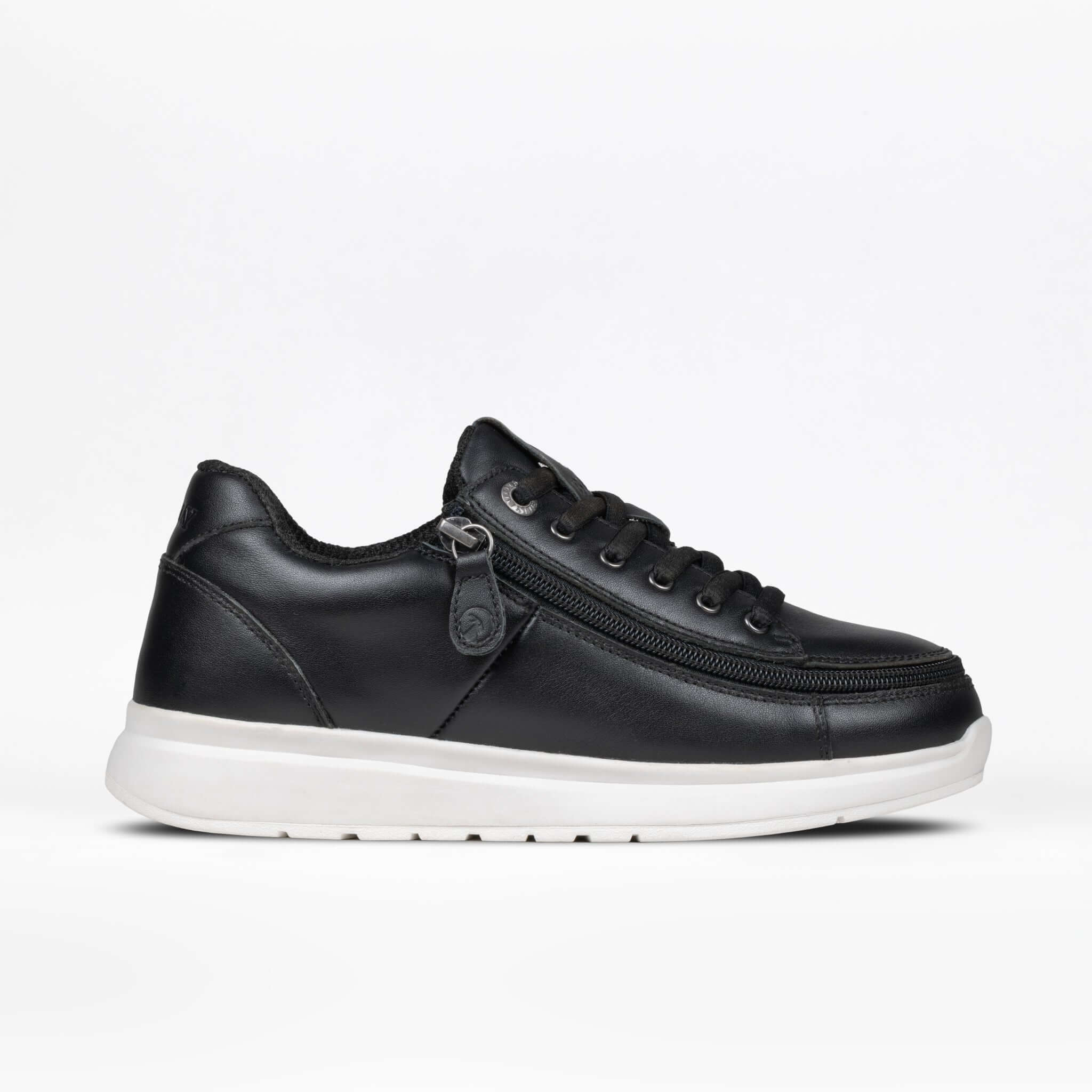 Women's Black Leather BILLY Comfort Plush -Shoekid.ca