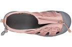 Top view of Women's Blush BILLY River Sandals with adjustable bungee, ideal for orthopedic needs and AFO compatibility.