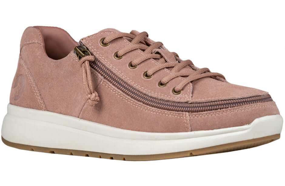 Women's Blush Suede BILLY Comfort Lows (CPMA Approved) -Shoekid.ca