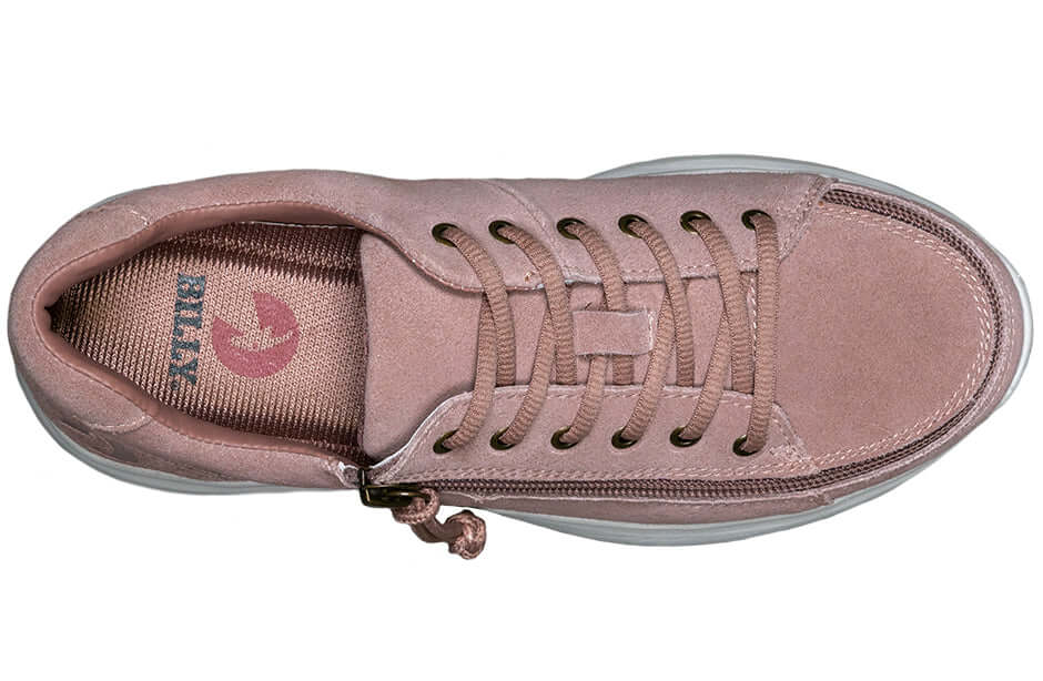 Women's Blush Suede BILLY Comfort Lows (CPMA Approved) -Shoekid.ca