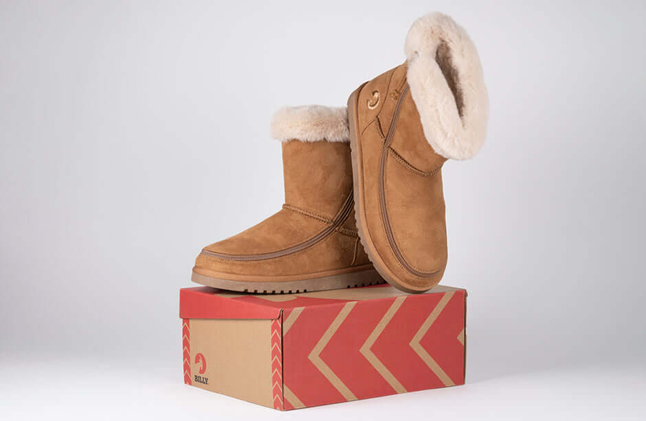 Women's Chestnut BILLY Cozy Boots -Shoekid.ca