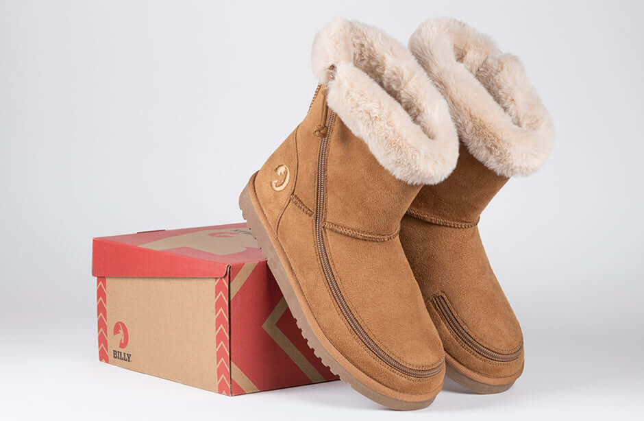 Women's Chestnut BILLY Cozy Boots -Shoekid.ca