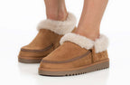 Women's Chestnut BILLY Cozy Slippers -Shoekid.ca