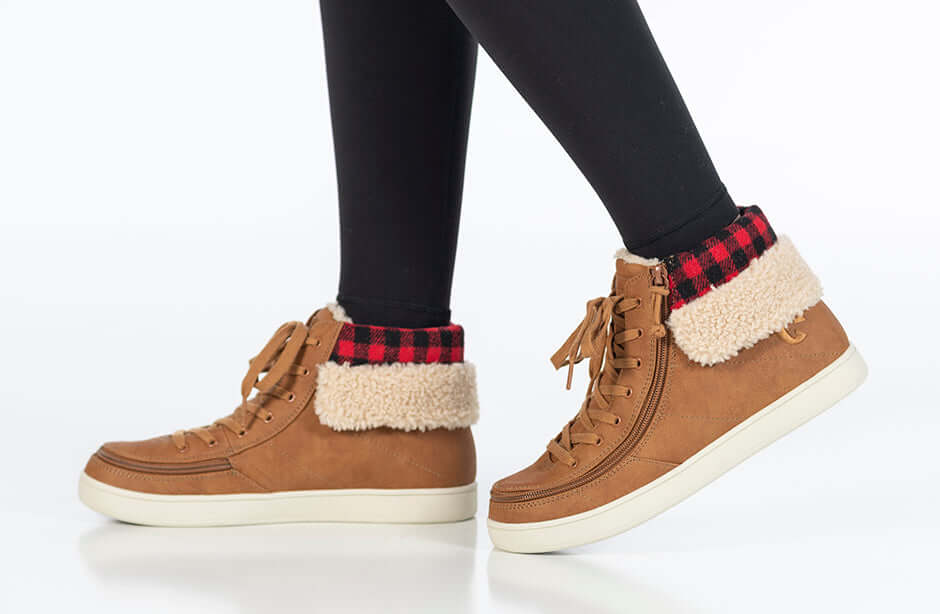 Women's Cognac BILLY Cuffs -Shoekid.ca