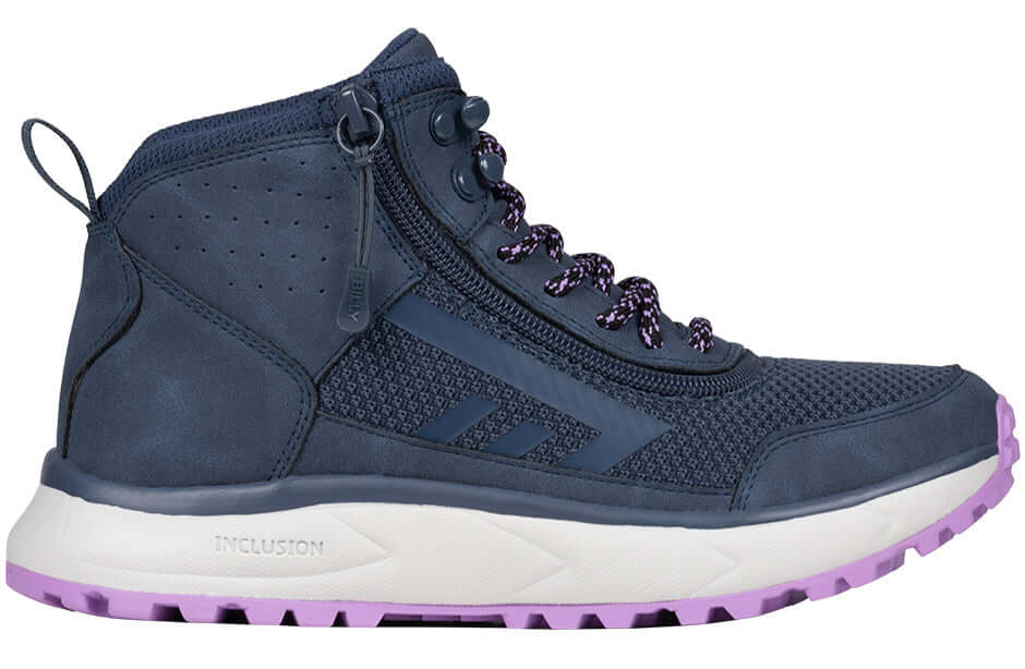 Women's Navy/Purple BILLY Inclusion Trail Boots -Shoekid.ca