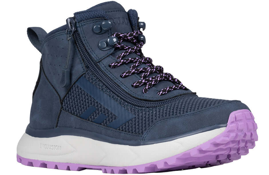 Women's Navy/Purple BILLY Inclusion Trail Boots -Shoekid.ca