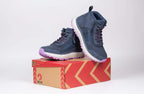 Women's Navy/Purple BILLY Inclusion Trail Boots -Shoekid.ca
