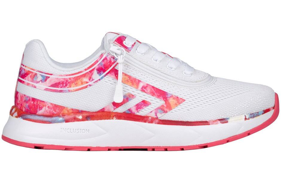 Women's Pink Marble BILLY Sport Inclusion Athletic Sneakers -Shoekid.ca