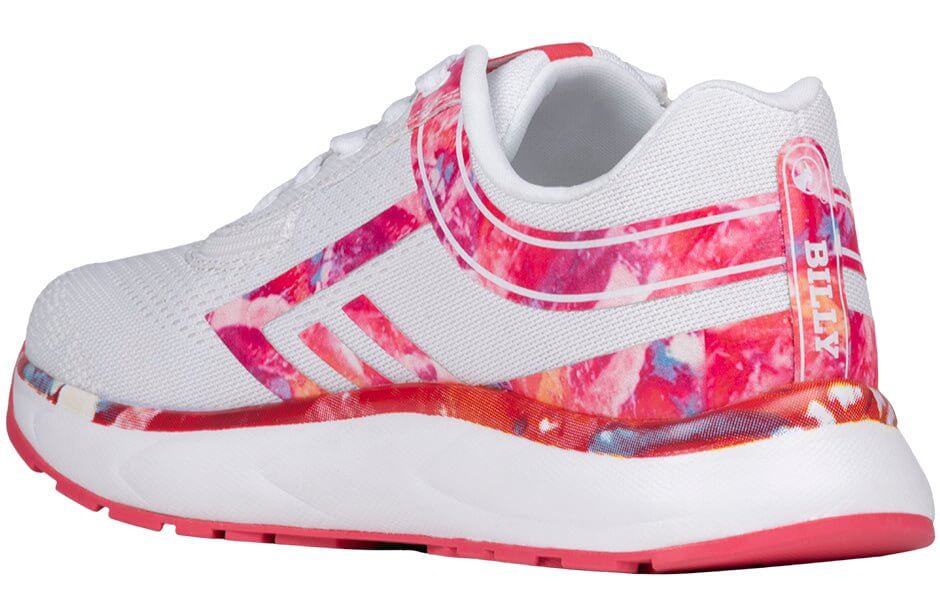 Women's Pink Marble BILLY Sport Inclusion Athletic Sneakers -Shoekid.ca
