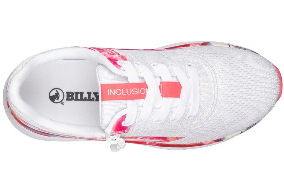 Women's Pink Marble BILLY Sport Inclusion Athletic Sneakers -Shoekid.ca