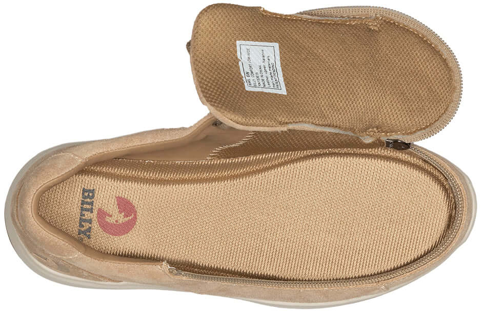 Women's Tan Suede BILLY Comfort Lows (CPMA Approved) -Shoekid.ca