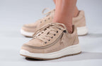 Women's Tan Suede BILLY Comfort Lows (CPMA Approved) -Shoekid.ca
