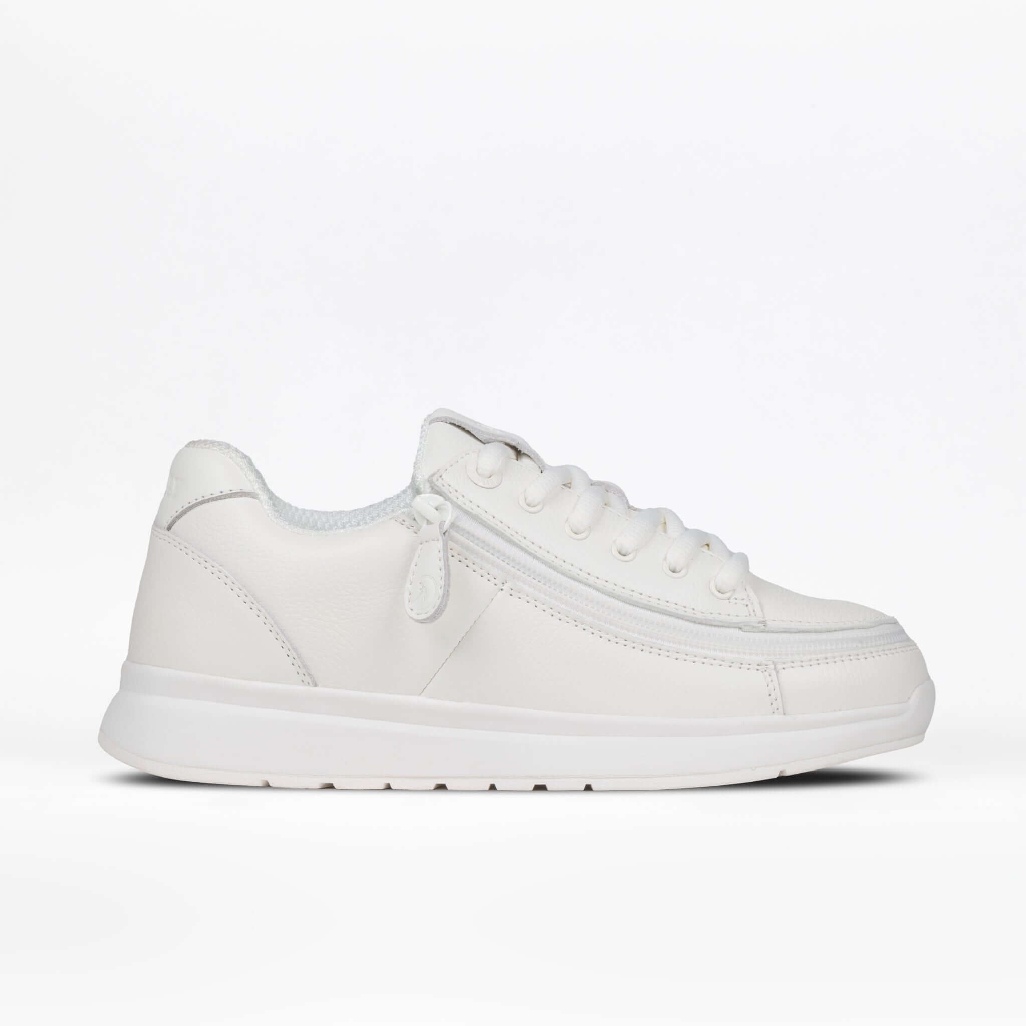 Women's White Leather BILLY Comfort Plush -Shoekid.ca