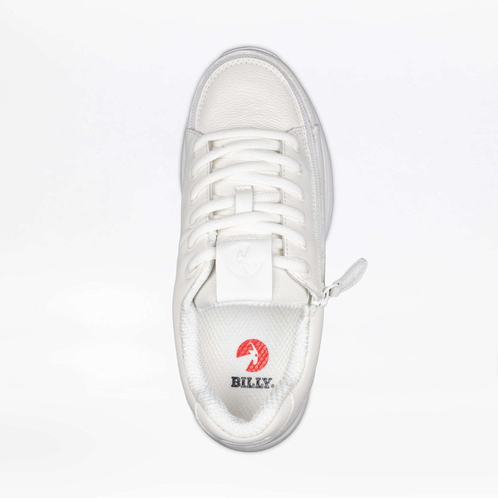 Women's White Leather BILLY Comfort Plush -Shoekid.ca