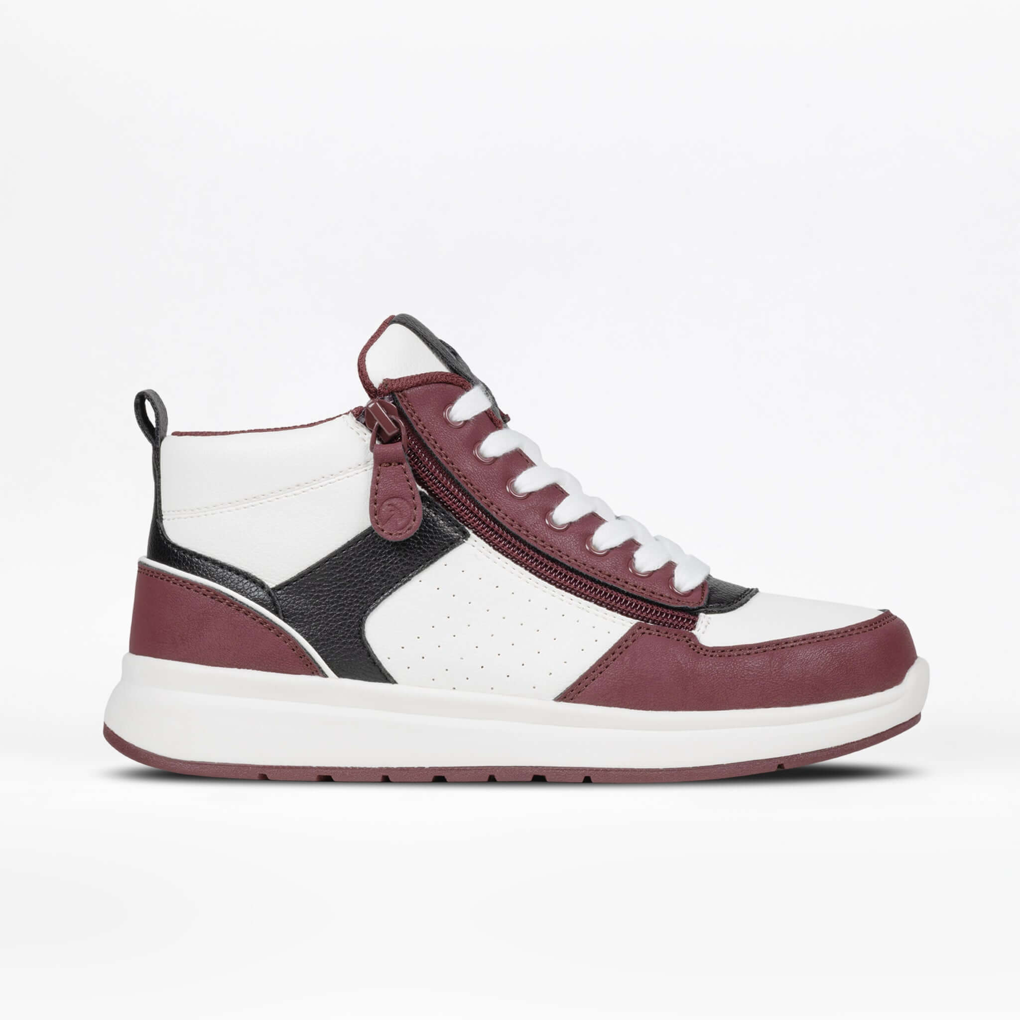 Women's White/Wine/Black BILLY Comfort DZ High -Shoekid.ca