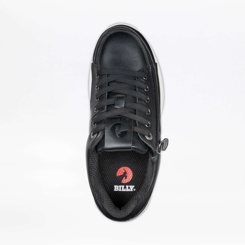 Women's Black Leather BILLY Comfort Plush -Shoekid.ca