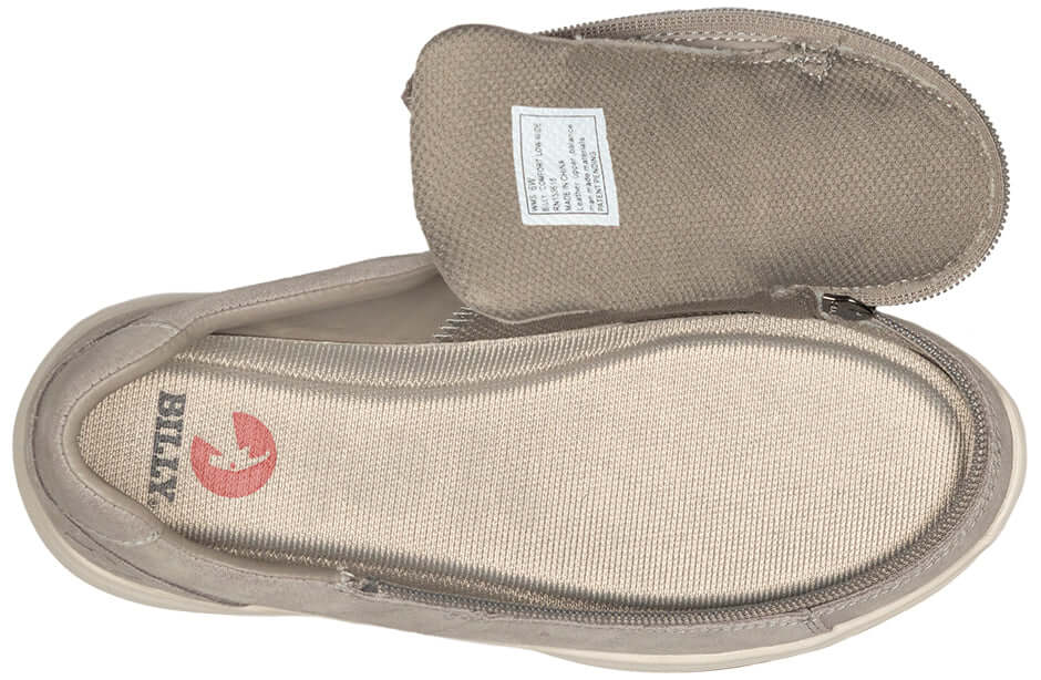 Women's Grey Suede BILLY Comfort Lows (CPMA Approved) -Shoekid.ca